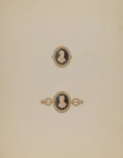 Cameo Pin And Ring