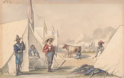 Camp Of General Alexander Mcdowell Mccook Near Stevenson Alabama Summer 1862