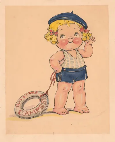 Campbell Kid With Life Preserver