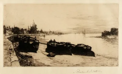 Canal Boats On The Thames