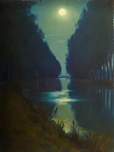 Canal De Chelles Clair De Lune