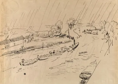 Canal In The Rain