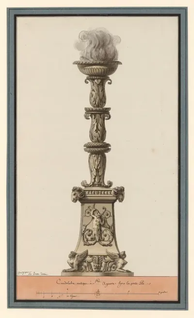 Candelabre Antique A Ste Agnese Hors La Porte Pie