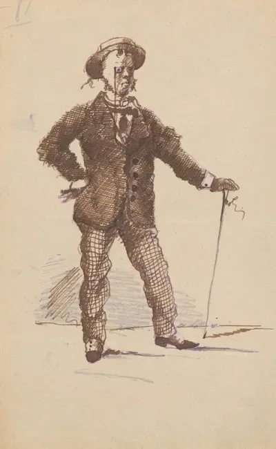 Caricature Of A Dandy