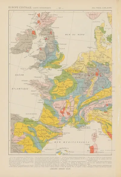 Carte Geologique De Leurope Centrale