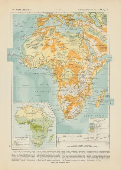 Carte Physique De Lafrique