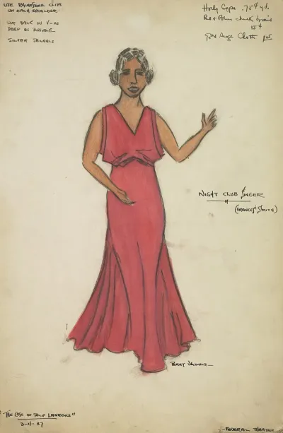 Case Of Philip Lawrence Night Club Singerfrancis Smity In Red Gown