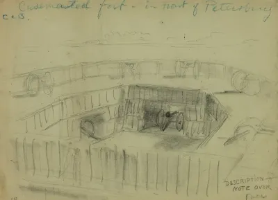 Casemented Fort In Front Of Petersburg