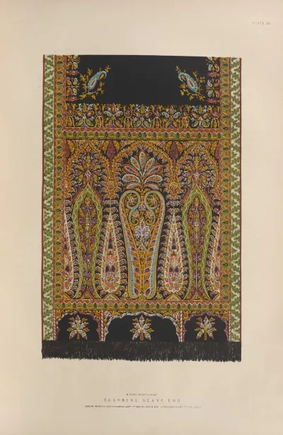 Cashmere Scarf End