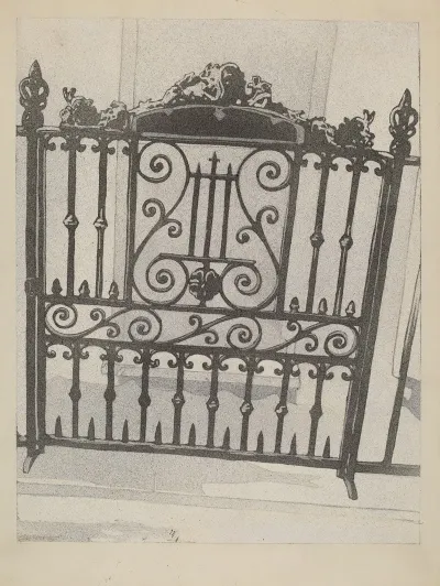 Cast And Wrought Iron Gate