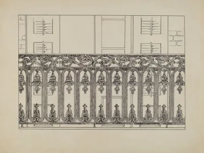 Cast Iron Balcony Rail 4