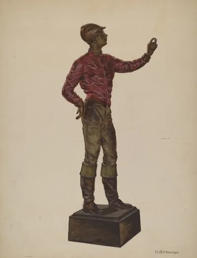 Cast Iron Dobbie Jockey