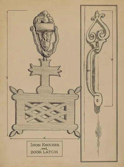 Cast Iron Knocker Latch