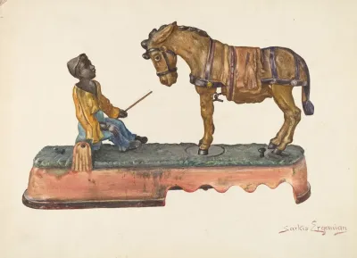 Cast Iron Mule Bank