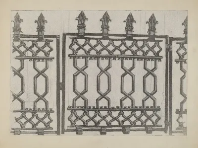 Cast Iron Rail And Gate