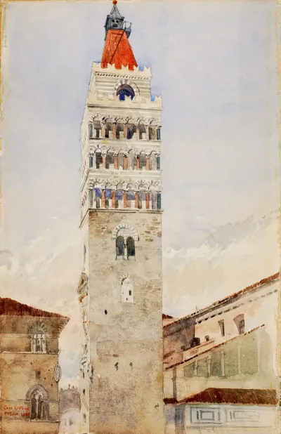 Cathedral Tower Pistoia Italy