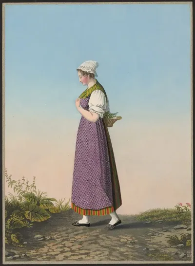 Catherine Boezinger Femme A Lenseigne De Lours A Glaris