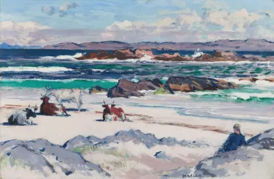 Cattle On The Shore Iona