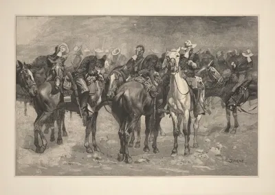 Cavalry In An Arizona Sand Storm