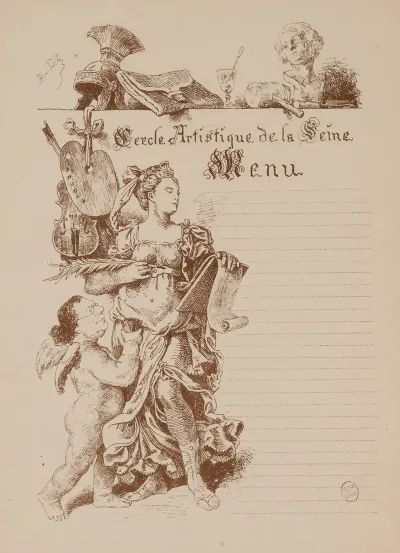 Cercle Artistique De La Seine Menu
