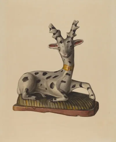 Chalkware Deer 3