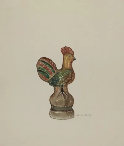 Chalkware Rooster 3