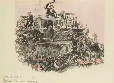 Chambre 1917 Seance Dunion Sacree