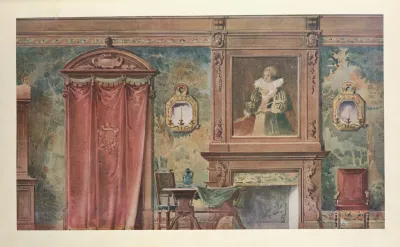 Chambre A Coucher Louis XIII Vue Geometrale