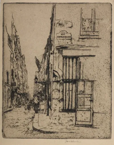 Charlemagne Street In Paris