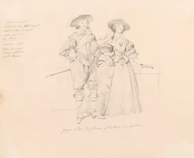 Charles I England And His Wife Henrietta Maria