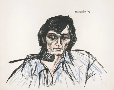 Charles Manson Testifying During A Trial For The Sharon Tate And The Labianca Murders