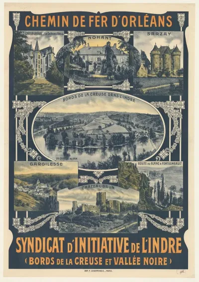 Chemin De Fer Dorleans Syndicat Dinitiative De Lindre Bords De La Creuse Et Vallee Noire