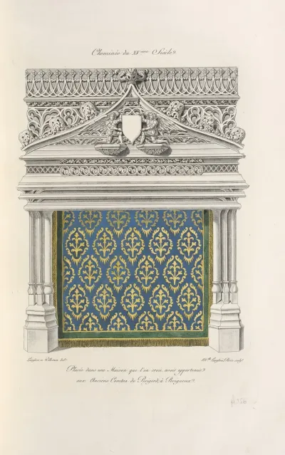 Cheminee Du Xveme Siecle Placee Dans Une Maison Que Lon Croit Avoir Appartenue Aux Anciens Comtes De Perigord A Perigueux