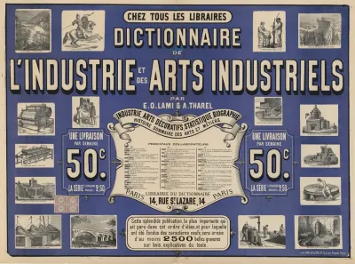 Chez Tous Les Libraires Dictionnaire De Lindustrie Et Des Arts Industriels Par E O Lami A Tharel