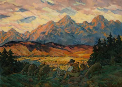 Chief Shepherd With Sheep
