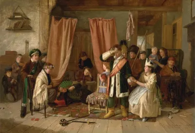 Children Acting The Play Scene From Hamlet Act II Scene II