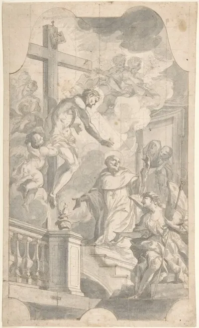 Christ Appearing To St Bernard