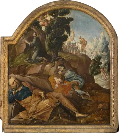 Christ At The Garden Of Gethsemane At The Mount Of Olives