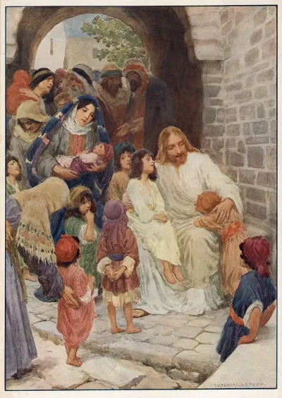 Christ Blessing The Little Children 4