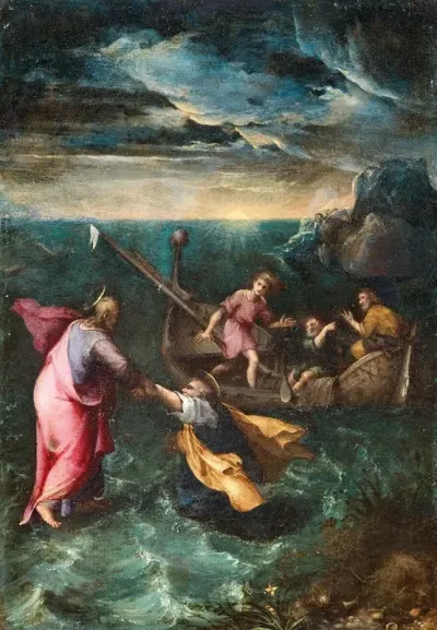 Christ Calming The Storm On The Sea Of Galilee