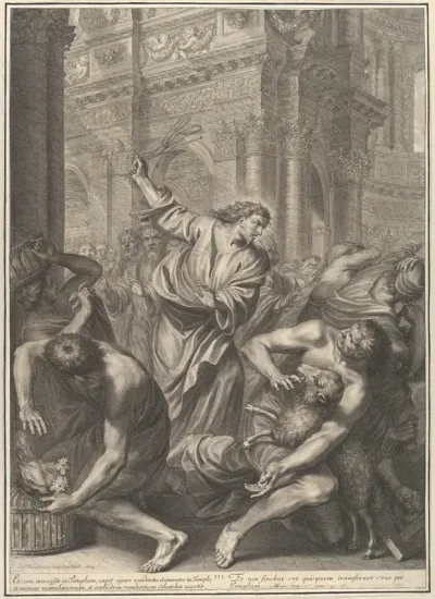 Christ Driving The Merchants From The Temple