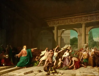 Christ Driving The Moneychangers Out Of The Temple