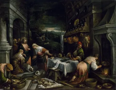 Christ In The House Of Mary Martha And Lazarus