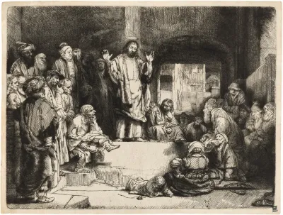 Christ Preaching La Petite Tombe 3