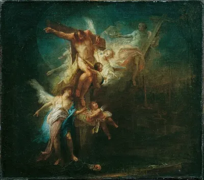 Christ Takes The Good Thief To Heaven