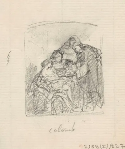 Christopher Columbus And His Sick Son In The Monastery La Rabida 4
