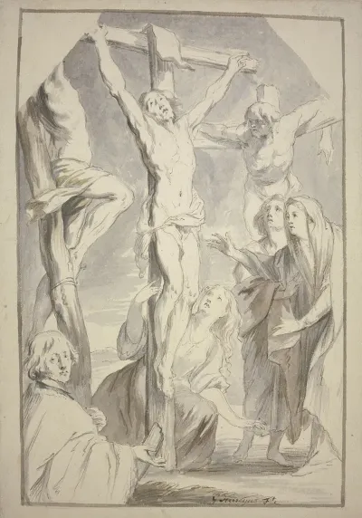 Christus Und Der Schacher Am Kreuze