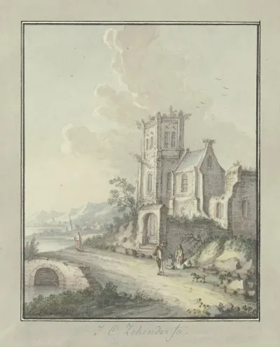 Church Ruins By The Water