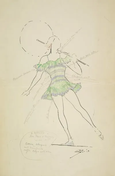 Circus Tightrope Walking Character