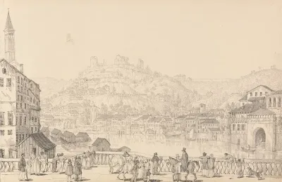 City Of Verona And Castle Of San Pietro From Another Bridge